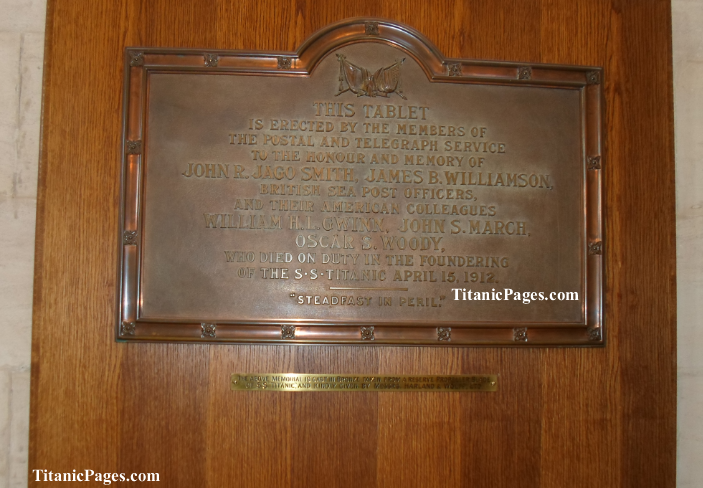 Titanic Postal Workers Memorial, Southampton